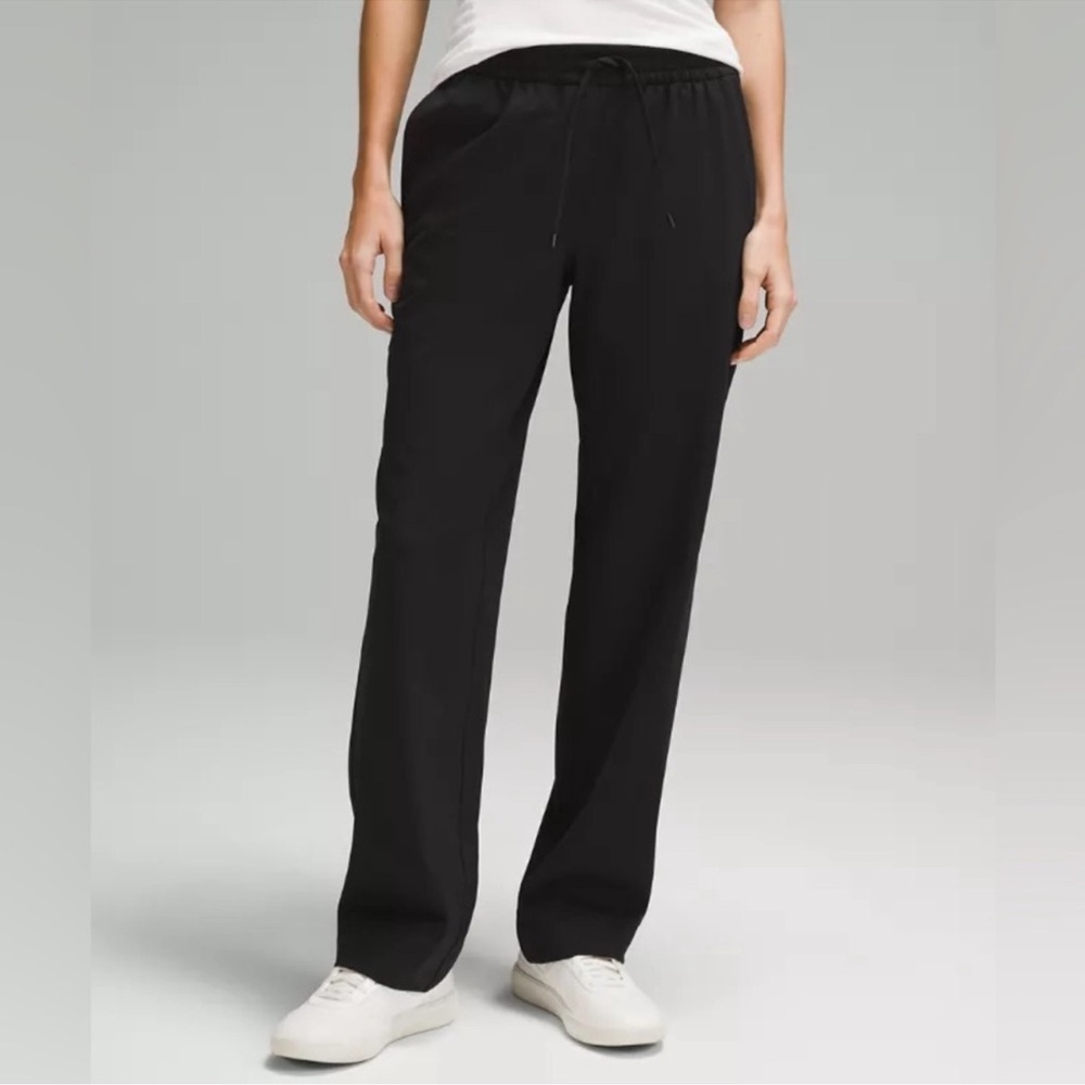 Lululemon Straight-Leg Mid-Rise Pant Full Length *Luxtreme Black size Medium - Picture 2 of 11